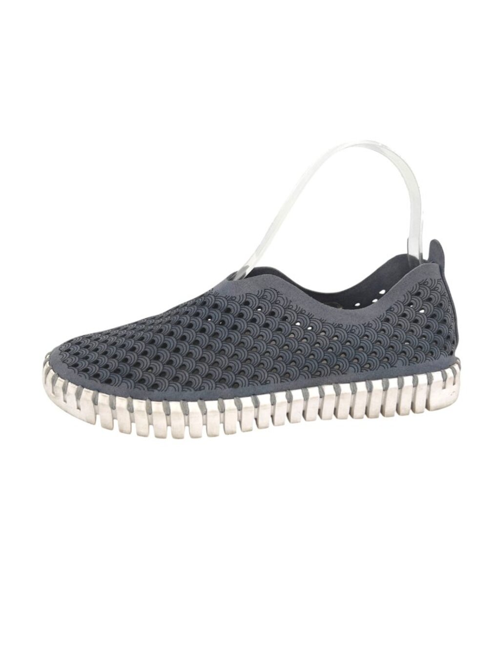 Ilse Jacobsen HornbækTulip 139 Flat Shoes With Perforated Upper Blue EU 36
